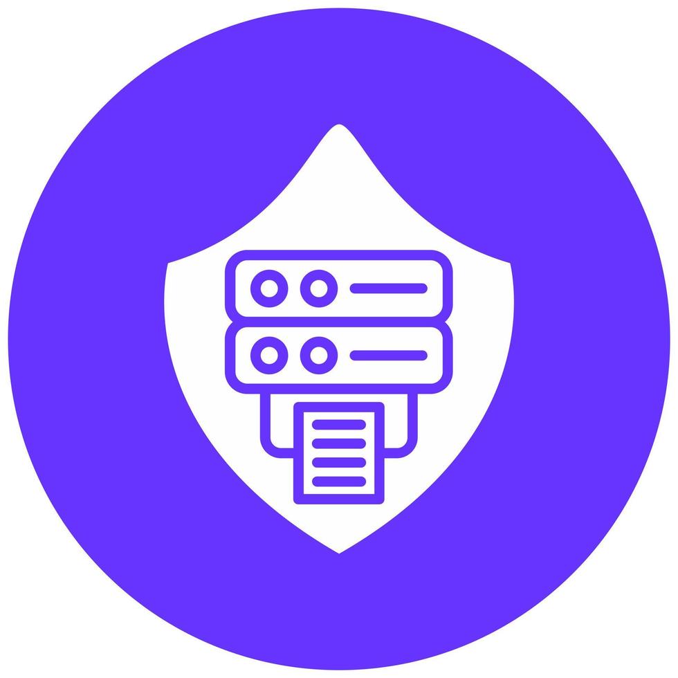 Data Protection Vector Icon Style