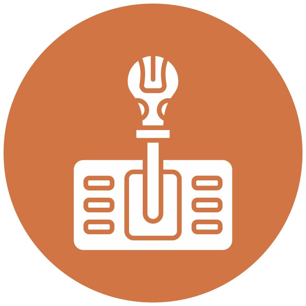 Gearshift Vector Icon Style