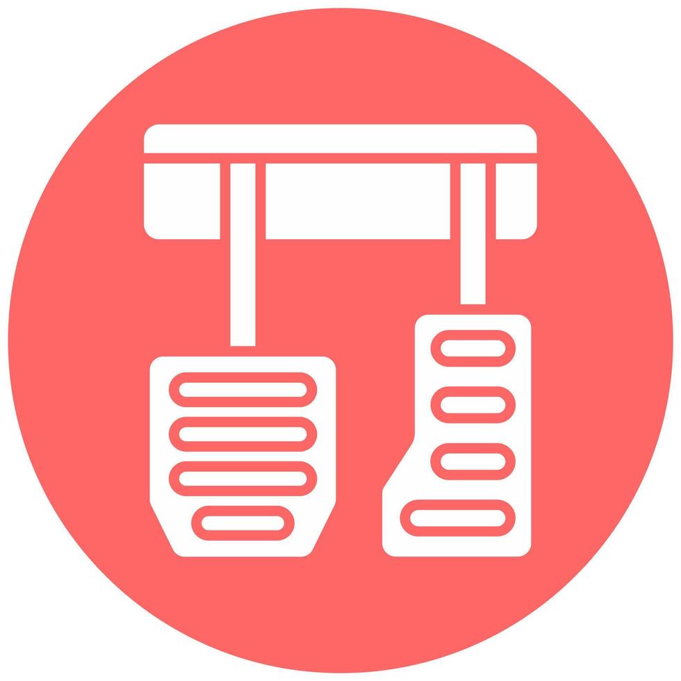 Car Pedal Vector Icon Style