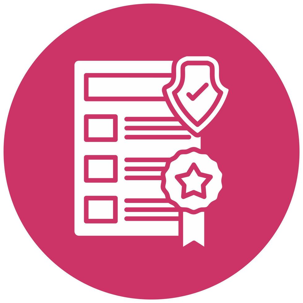 Privacy Policy Template Vector Icon Style