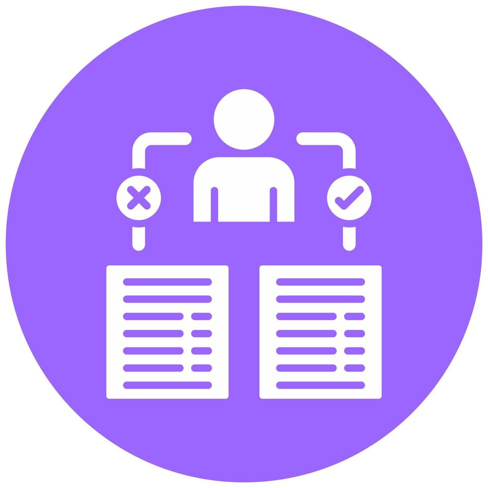 Decision Making Vector Icon Style