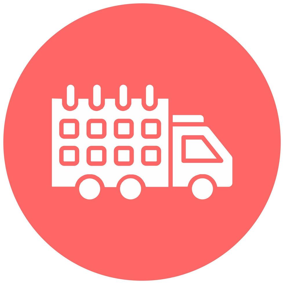 Delivery Scheduled Vector Icon Style