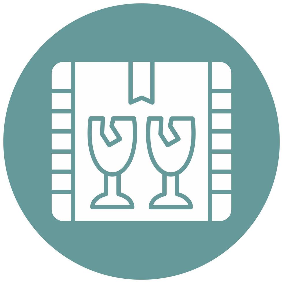 Fragile Vector Icon Style