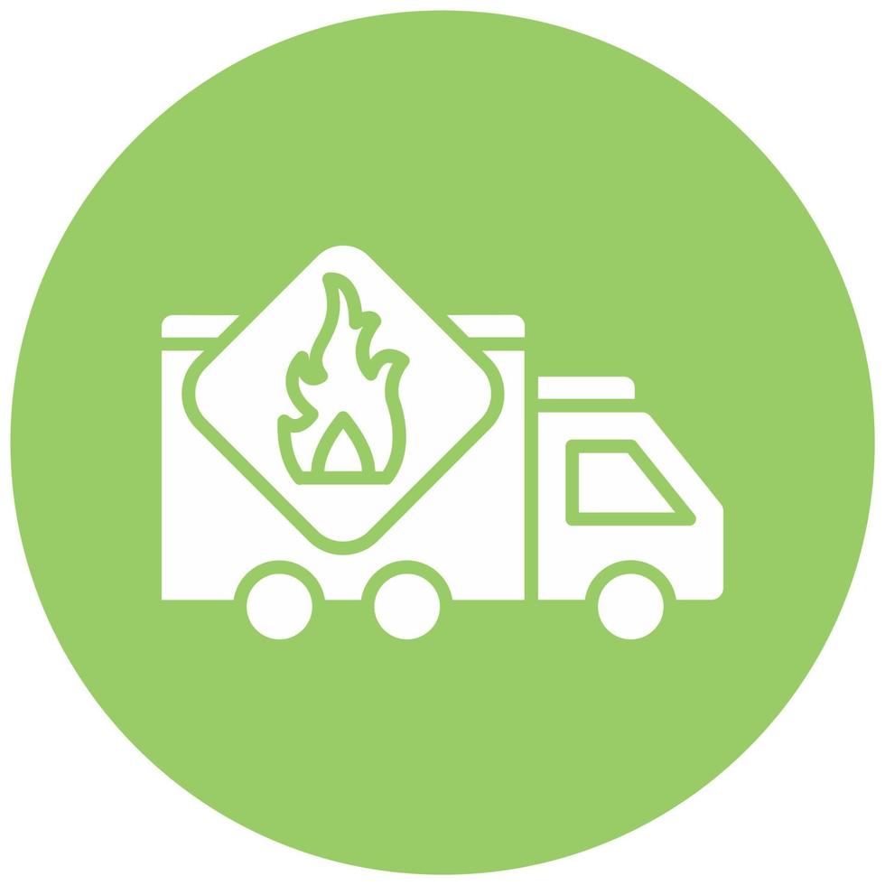 Flammable Vector Icon Style