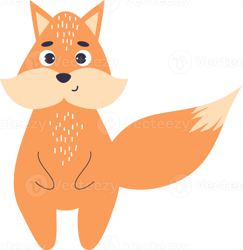 happy animal  fox png