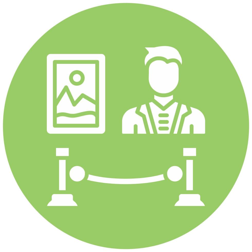 Exhibition Designer Man Vector Icon Style