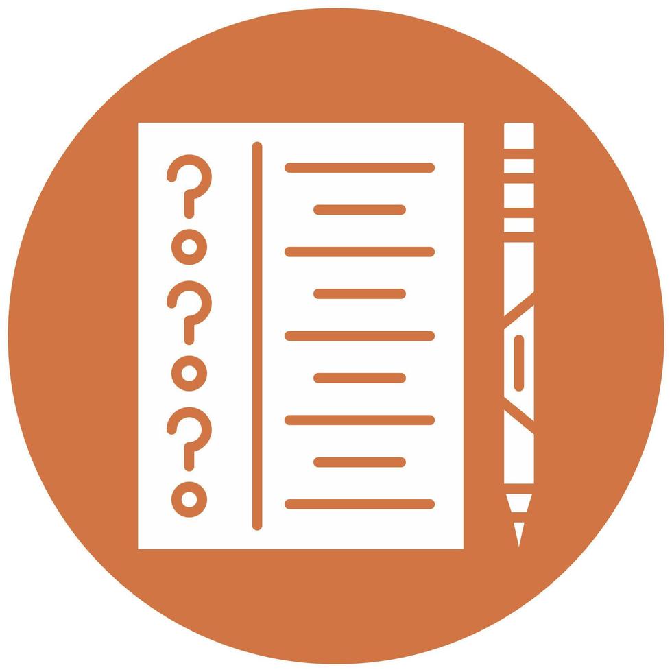 Examination Vector Icon Style