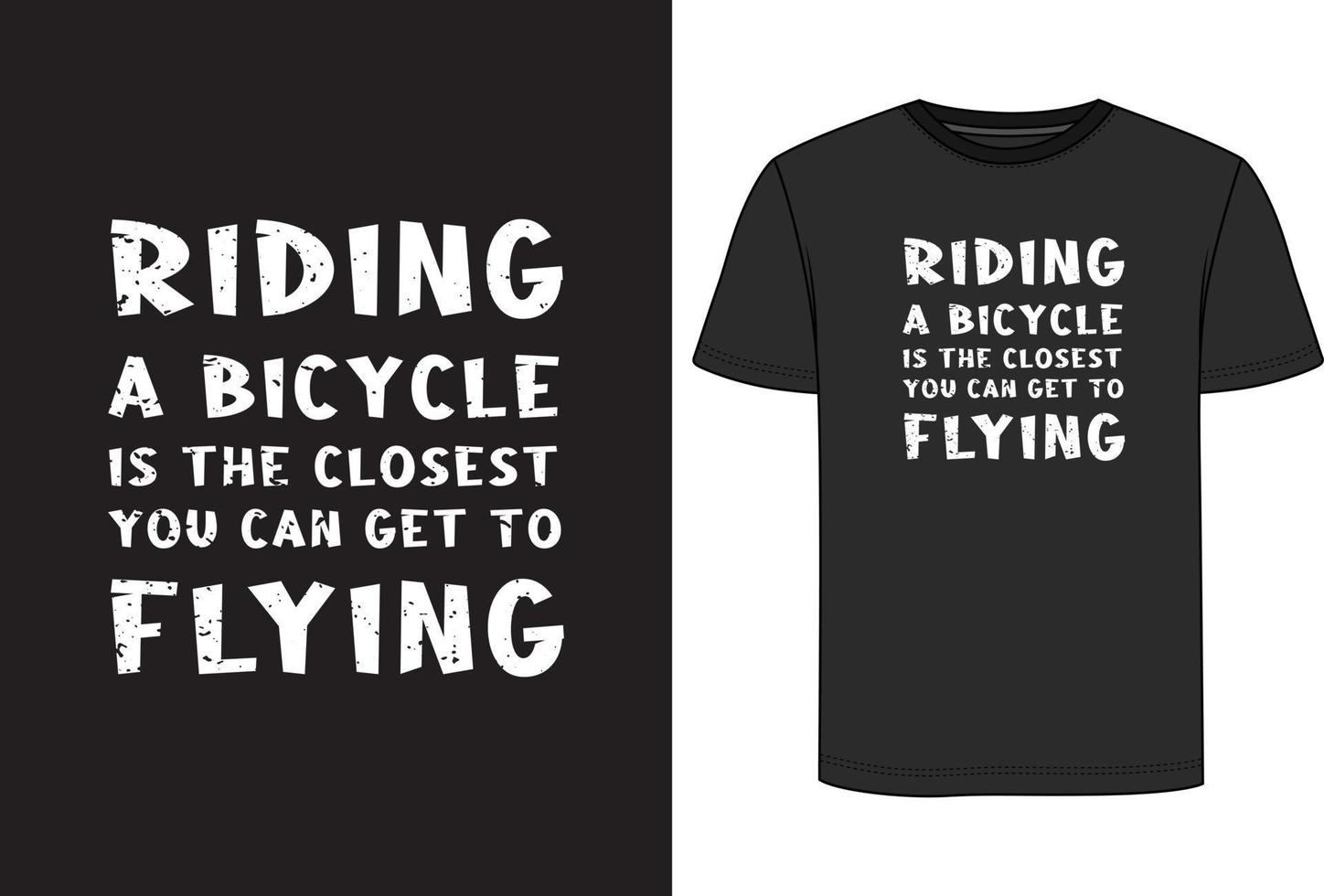 Bicycle t shirt design vector