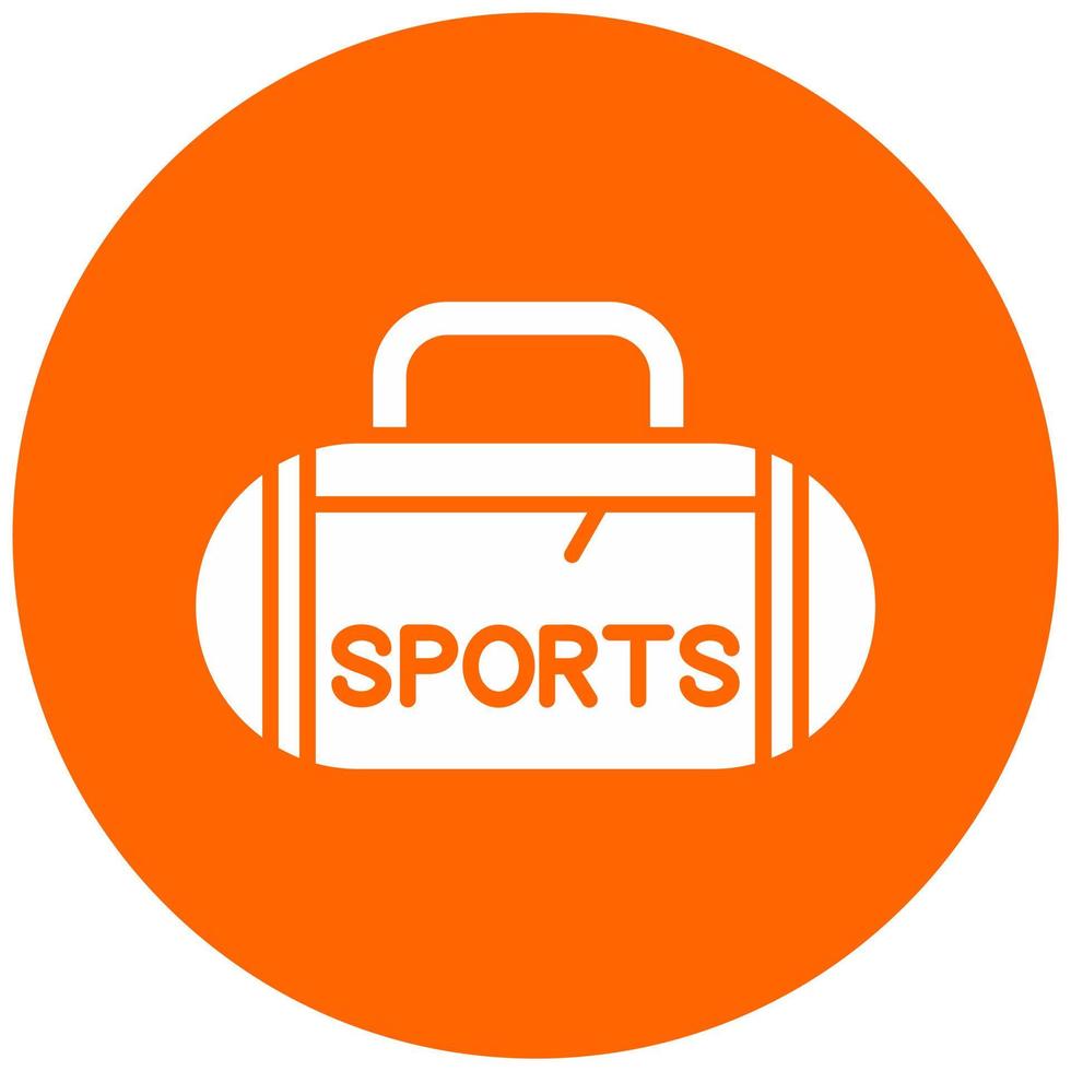 Sport Bag Vector Icon Style