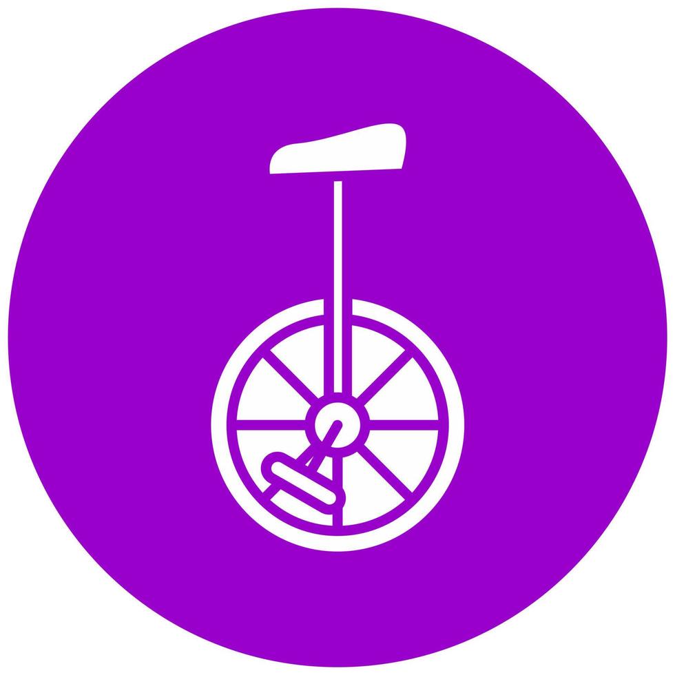 Unicycle Vector Icon Style