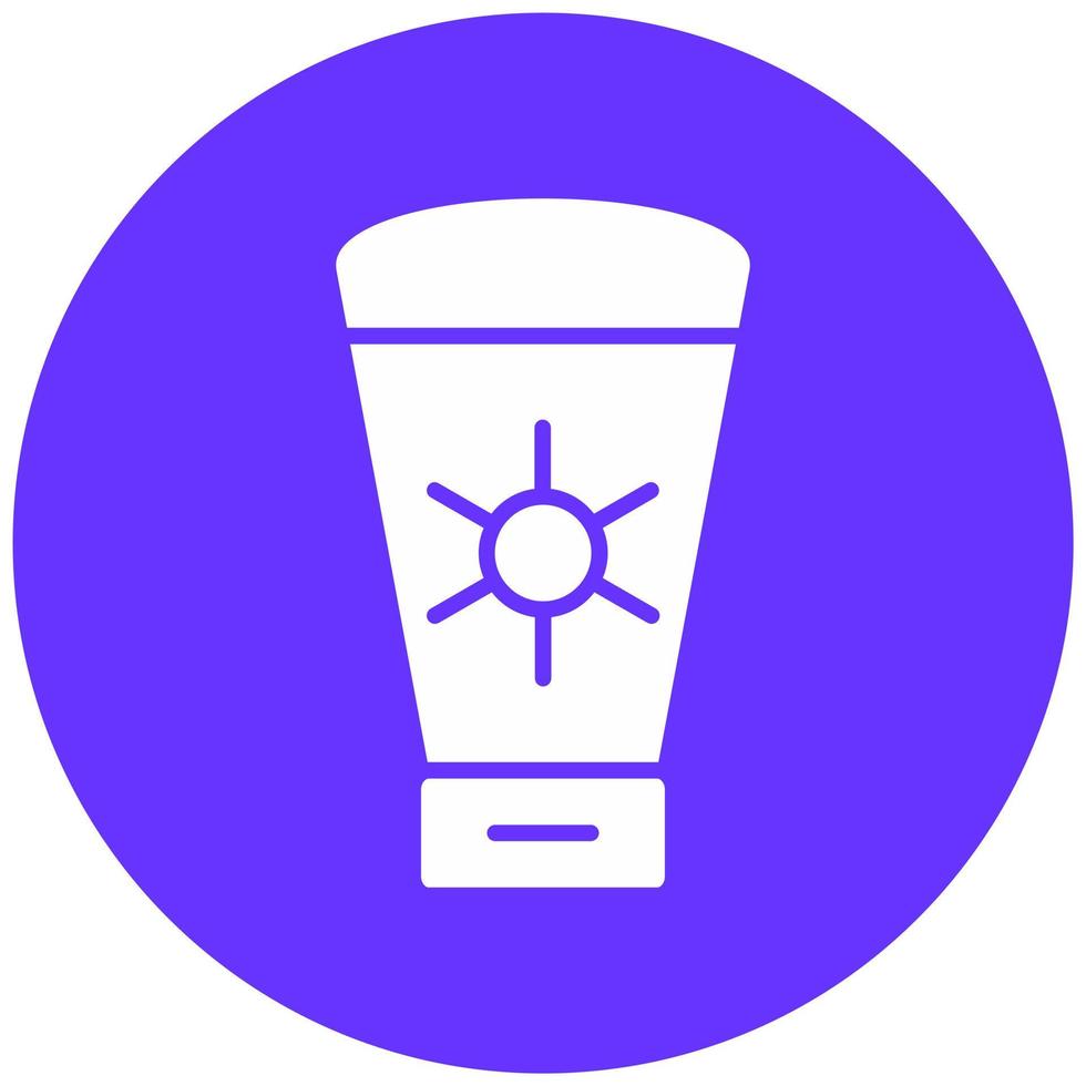 Sunscreen Vector Icon Style