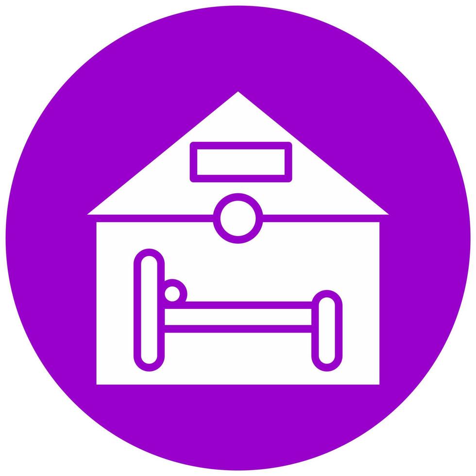 Accommodation Vector Icon Style