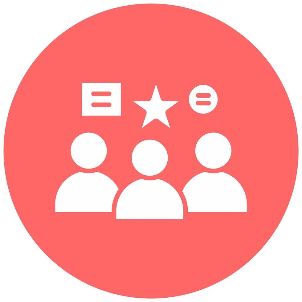 Group Activities Vector Icon Style