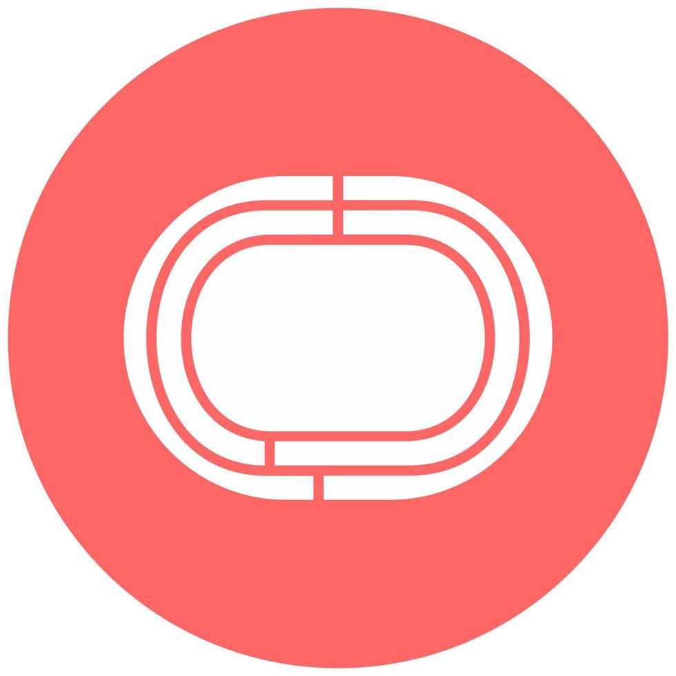 Running Track Vector Icon Style