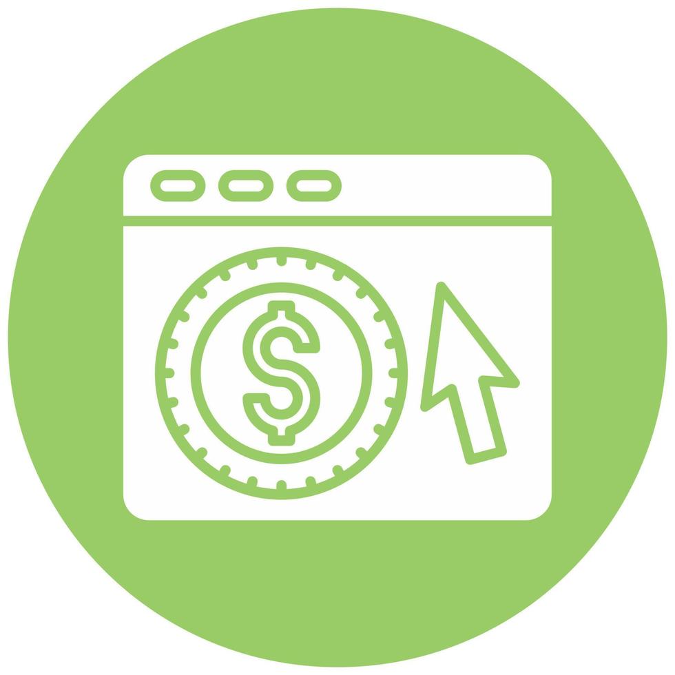 Cost Per Click Vector Icon Style