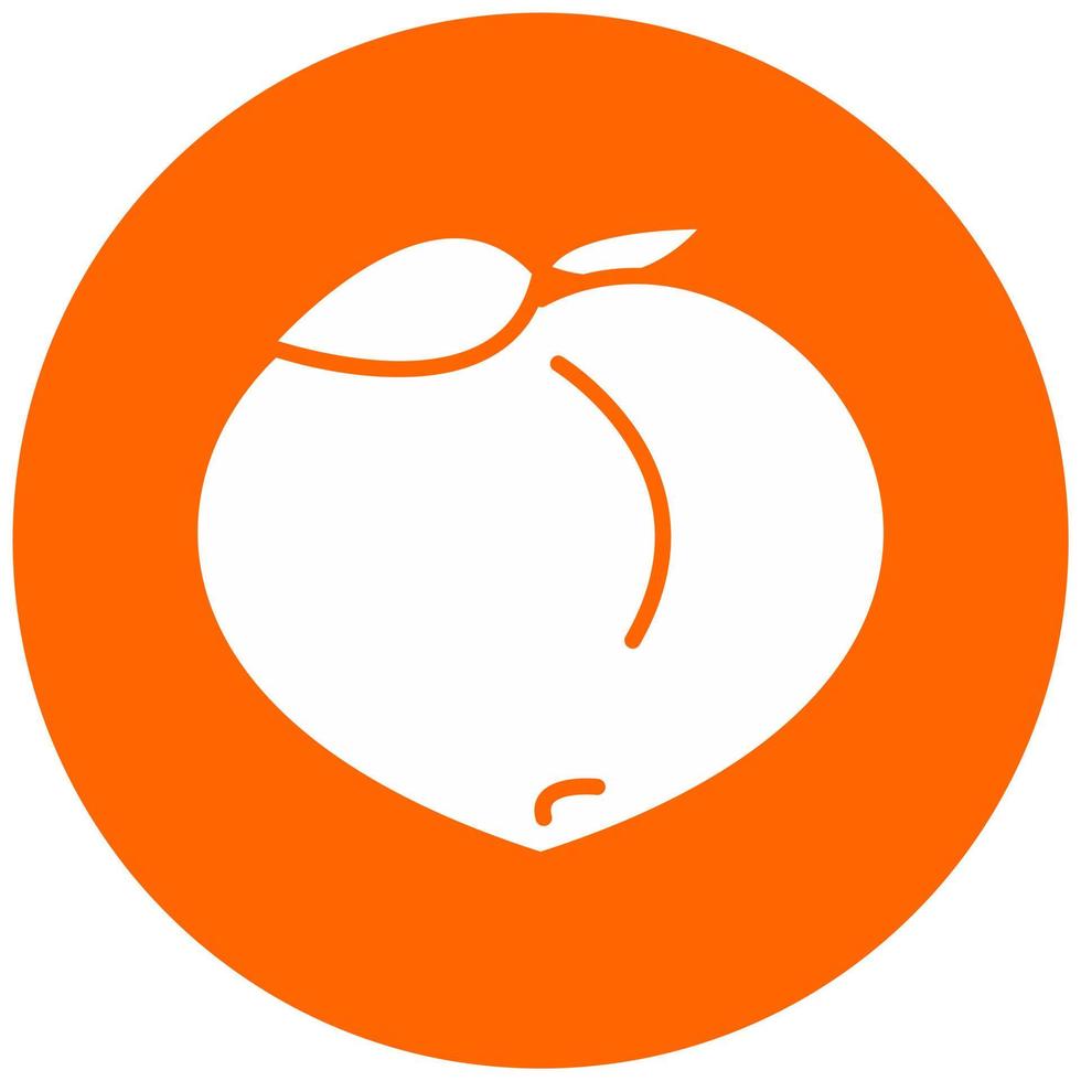 Peach Vector Icon Style