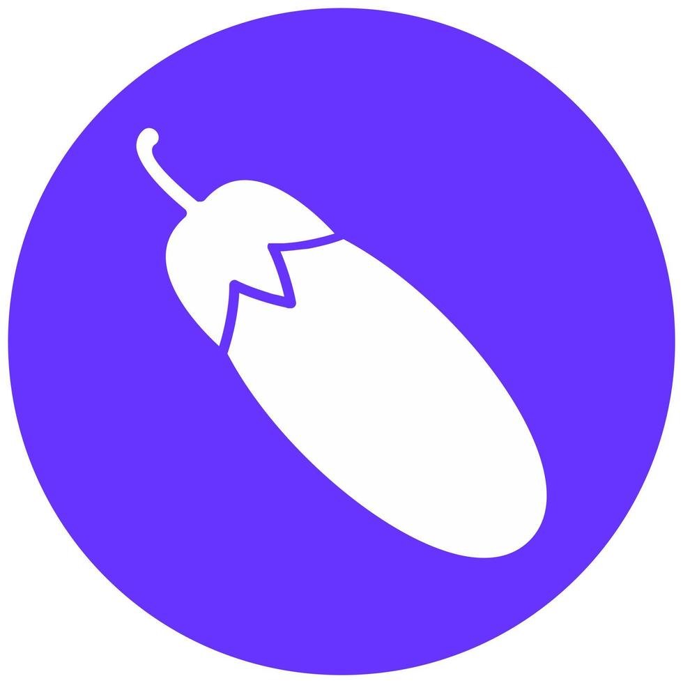 Eggplant Vector Icon Style