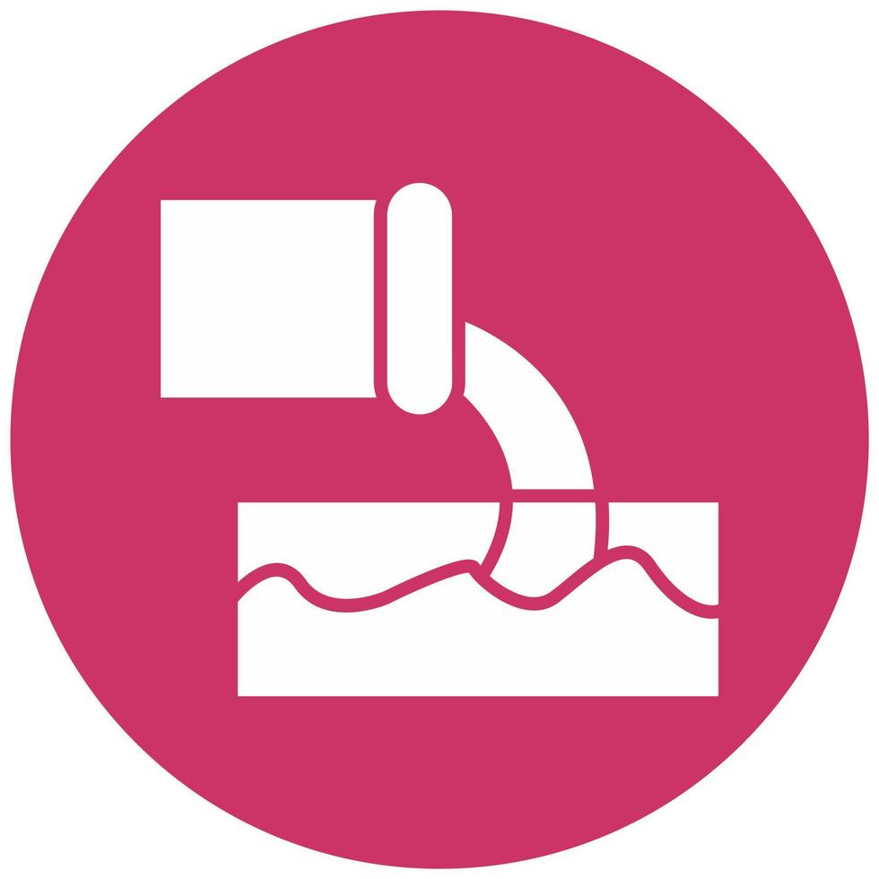 Factory Waste Vector Icon Style