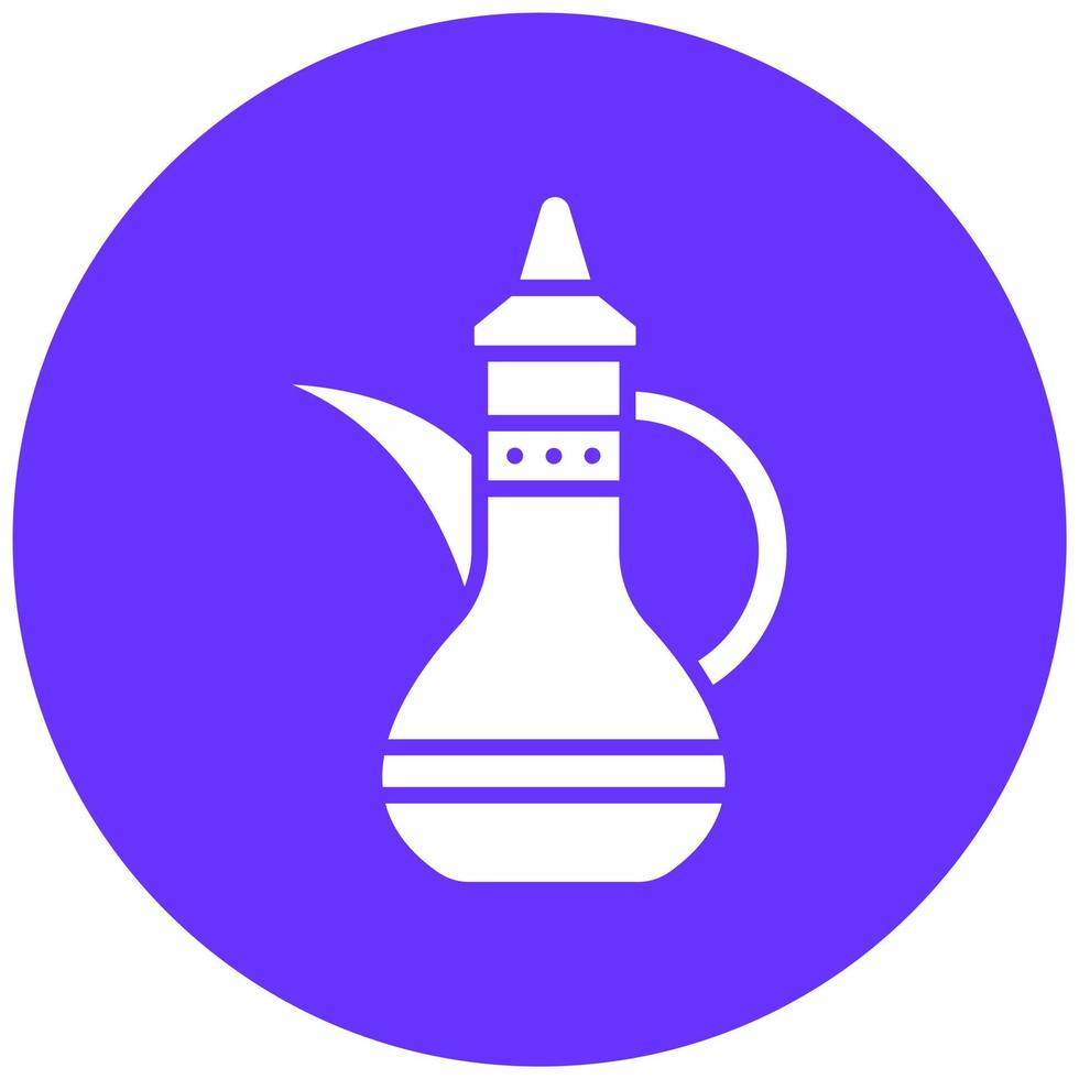 Arabic Teapot Vector Icon Style