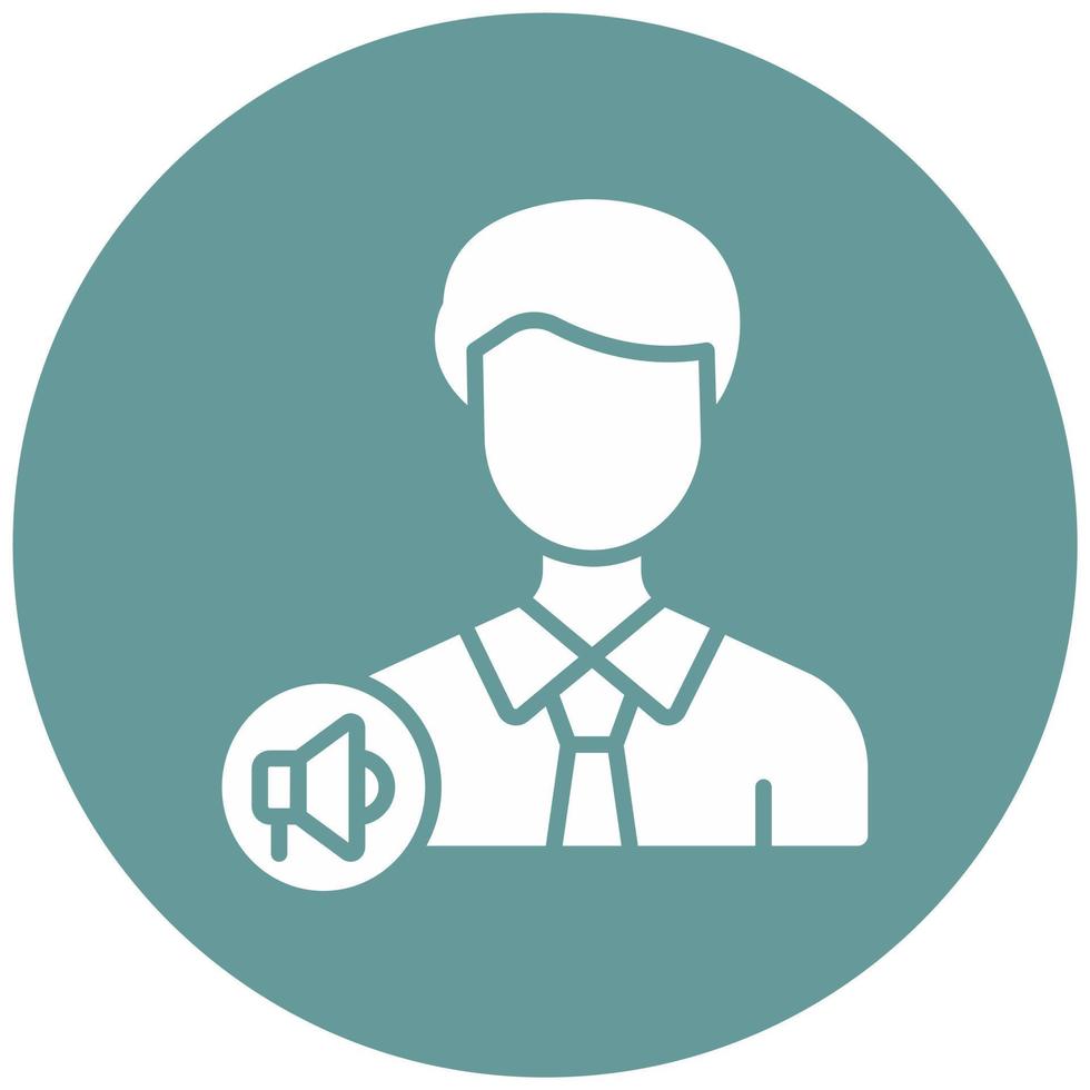 Content Marketer Vector Icon Style