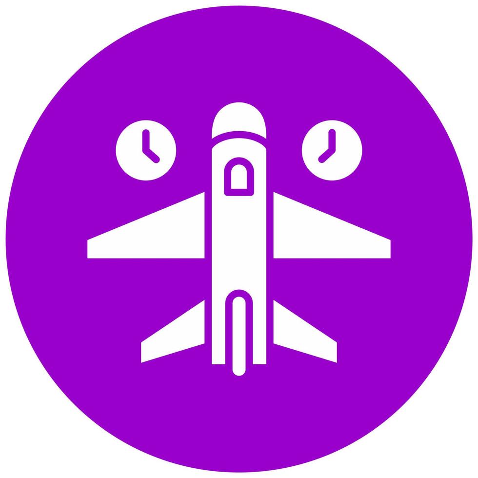 Jet Lag Vector Icon Style