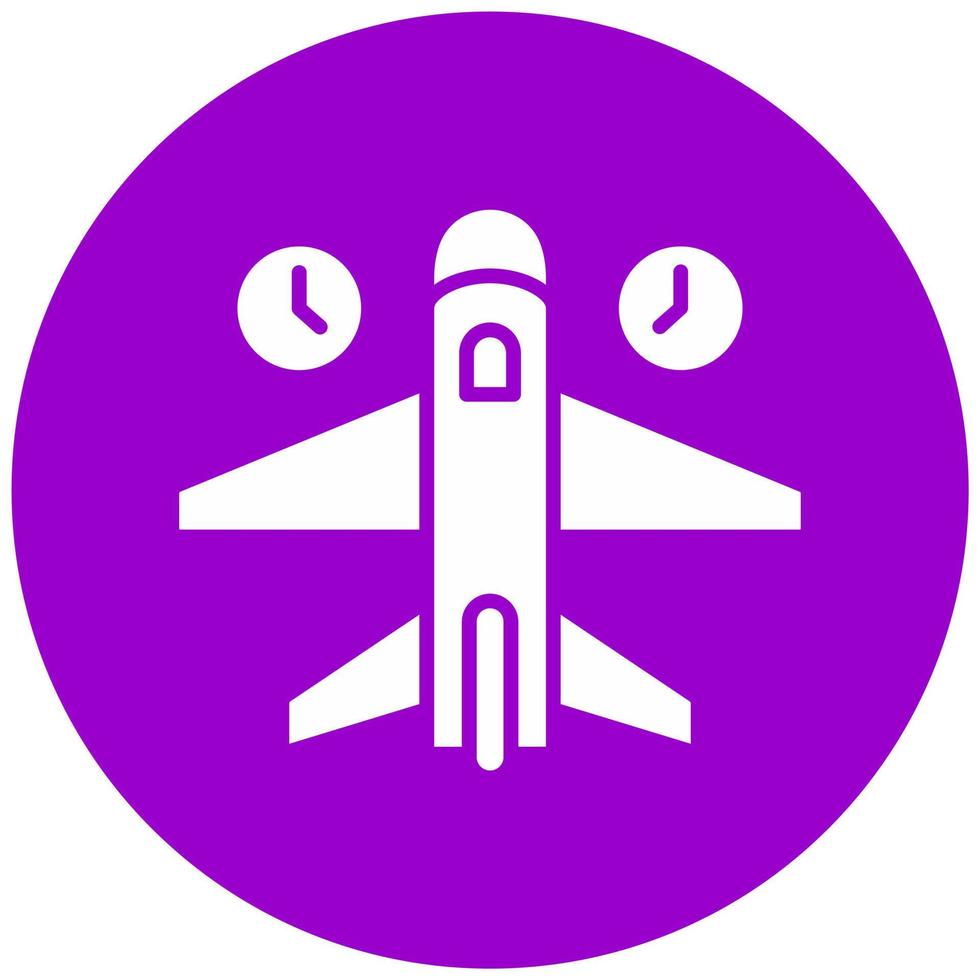 Jet Lag Vector Icon Style