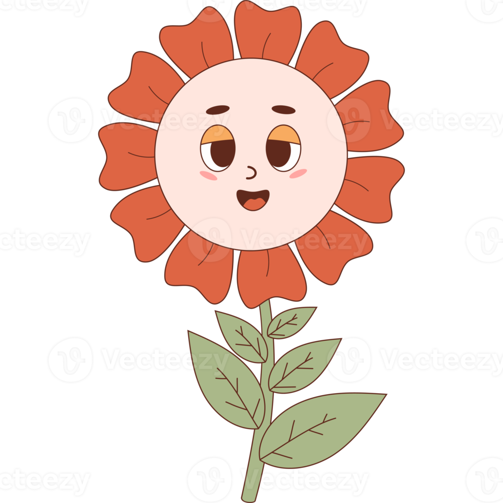 Cute daisy flower power png