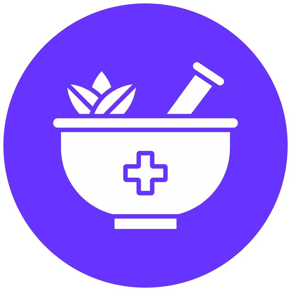 Herbal Treatment Vector Icon Style