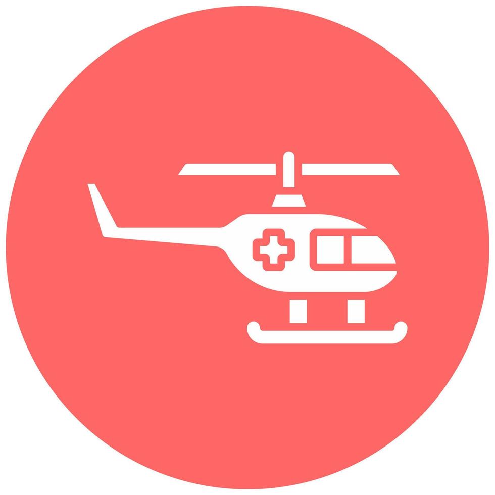 Helicopter Vector Icon Style