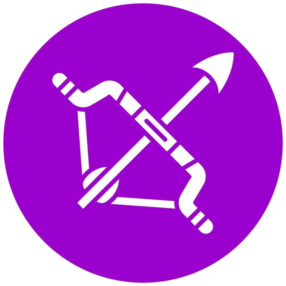 Bow And Arrow Vector Icon Style