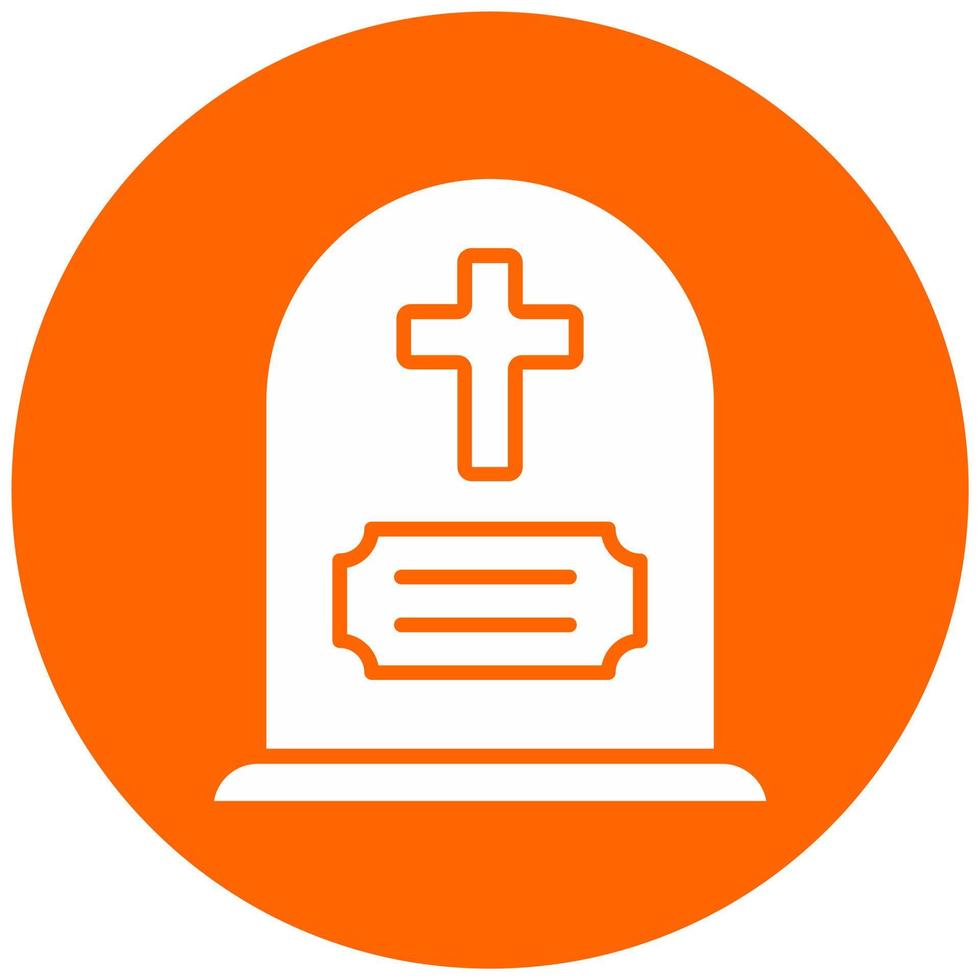 Gravestone Vector Icon Style