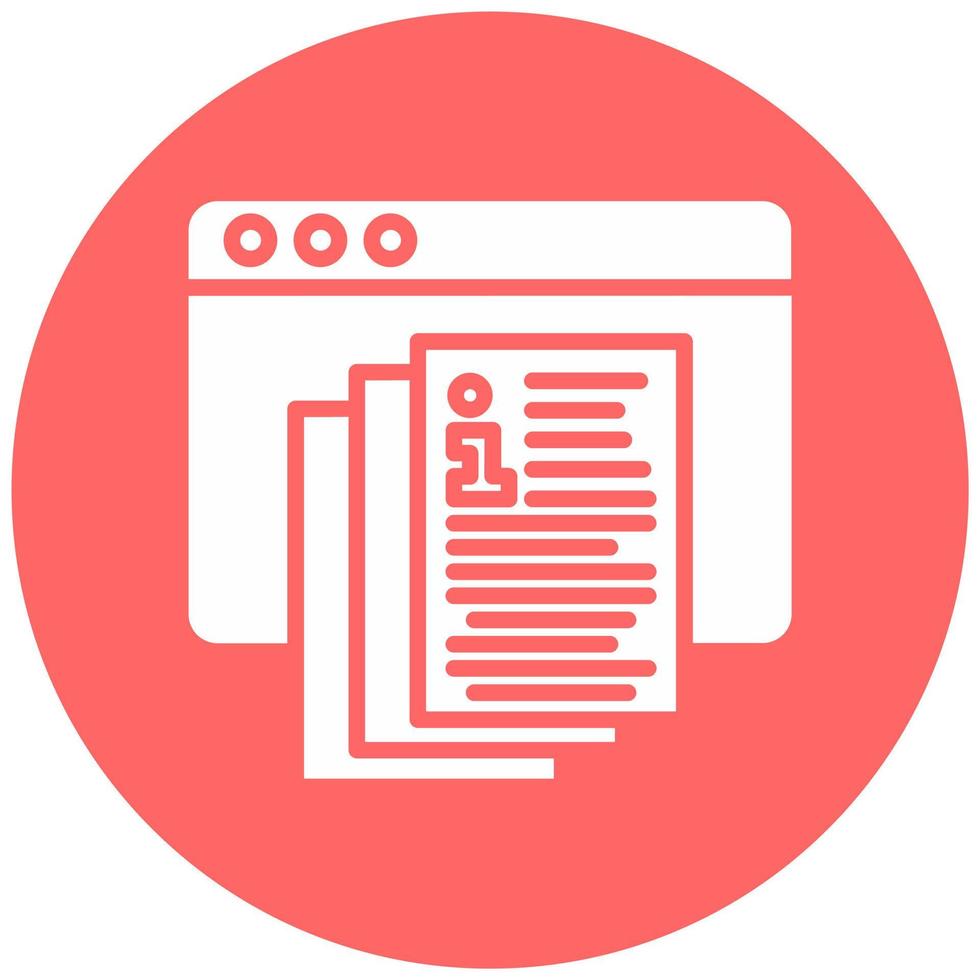Documentation Portal Vector Icon Style