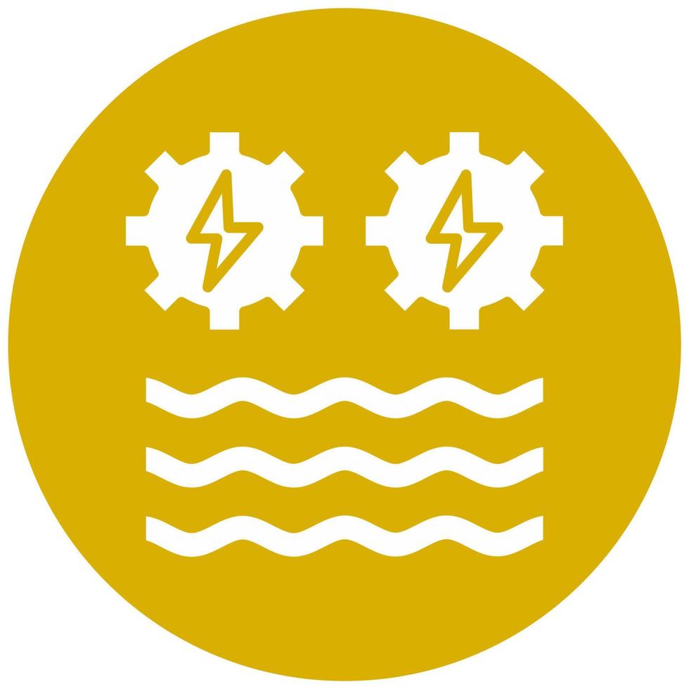 Hydro Power Vector Icon Style