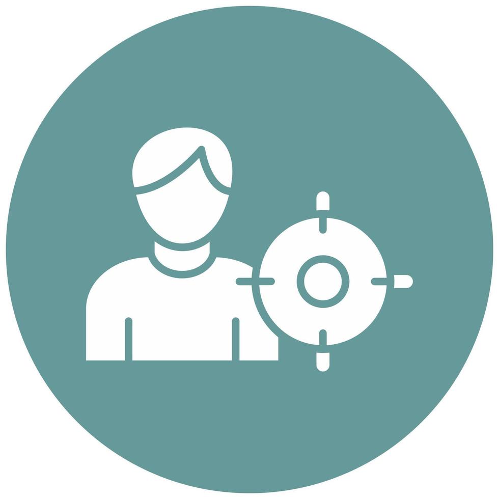Target Audience Vector Icon Style
