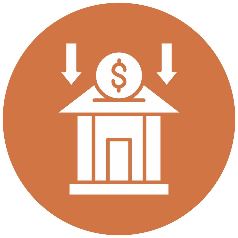 Bank Deposit Vector Icon Style
