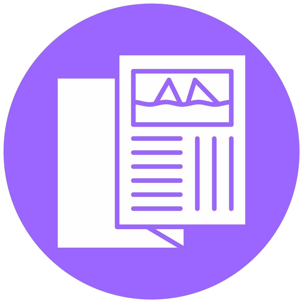 Brochure Vector Icon Style