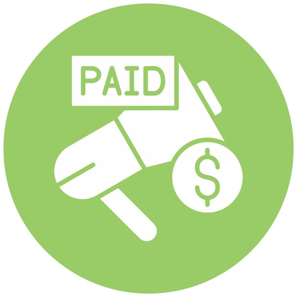Paid Promotion Vector Icon Style