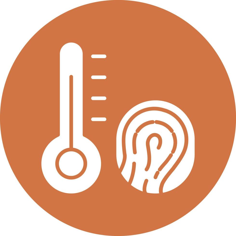 Biometric Thermostat Vector Icon Style