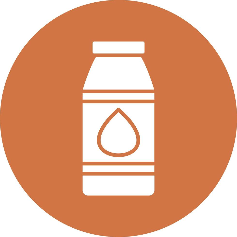 Milk Bottle Vector Icon Style