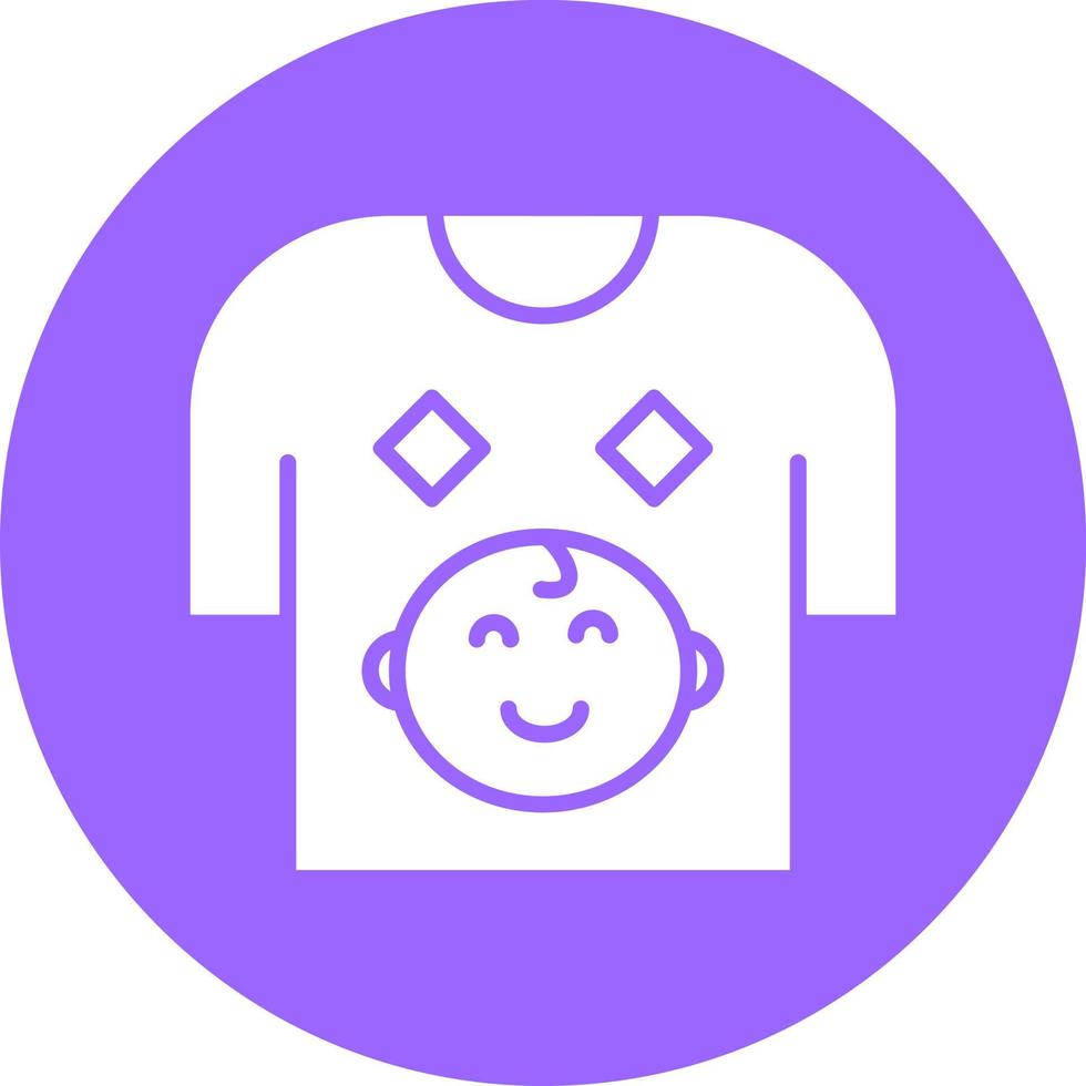 Baby Shirt Vector Icon Style