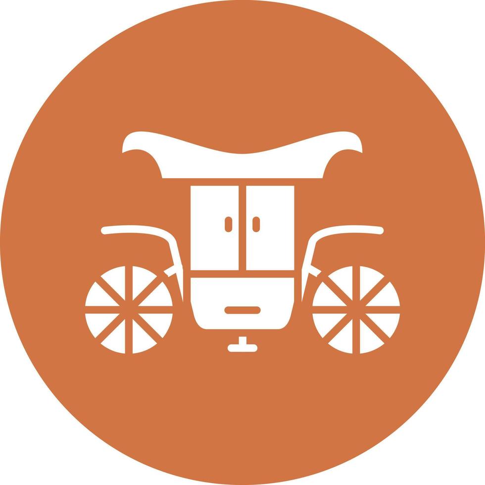 Carriage Vector Icon Style