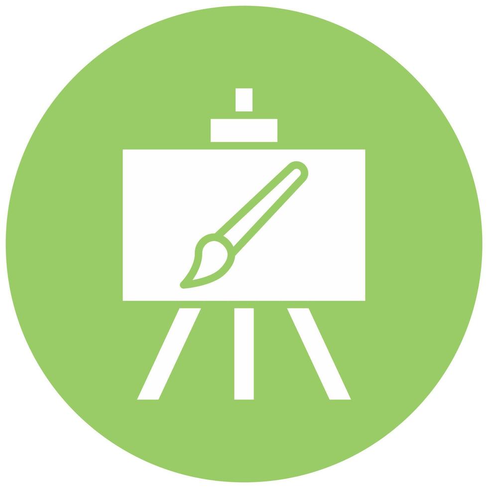 Canvas And Easel Vector Icon Style