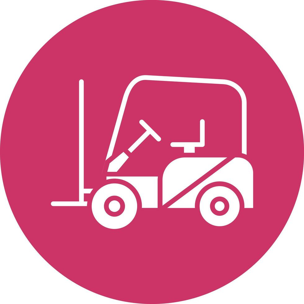 Fork Lift Vector Icon Style