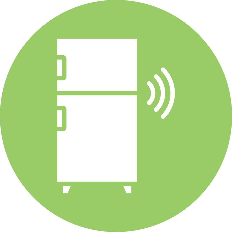 Smart Refrigerator Vector Icon Style