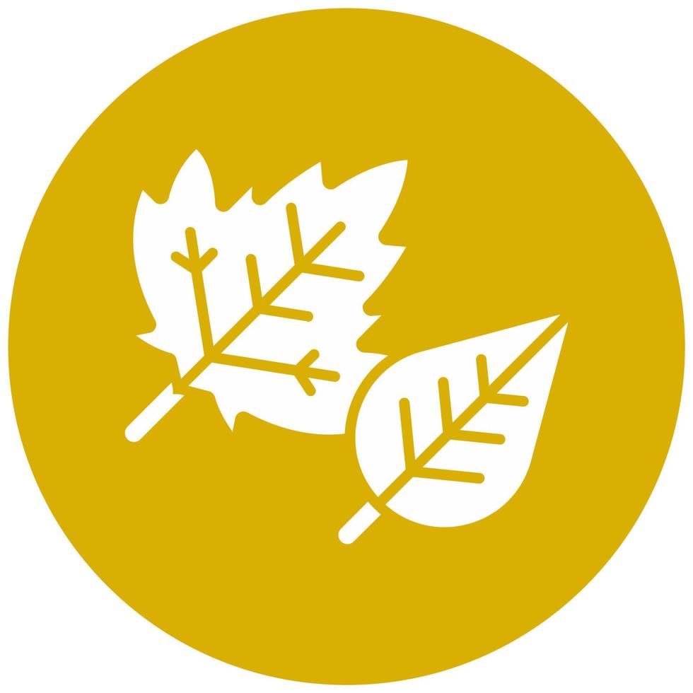 otoño hojas vector icono estilo