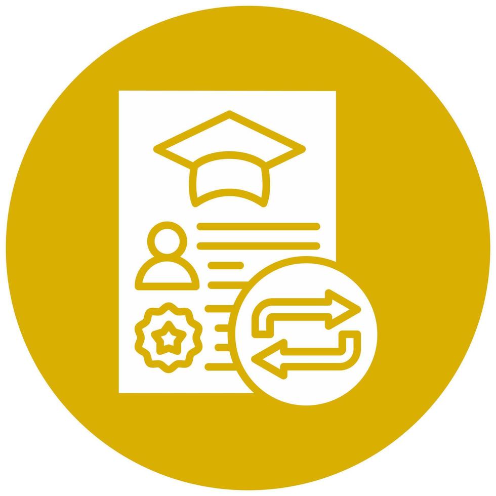 Course Transfer Vector Icon Style