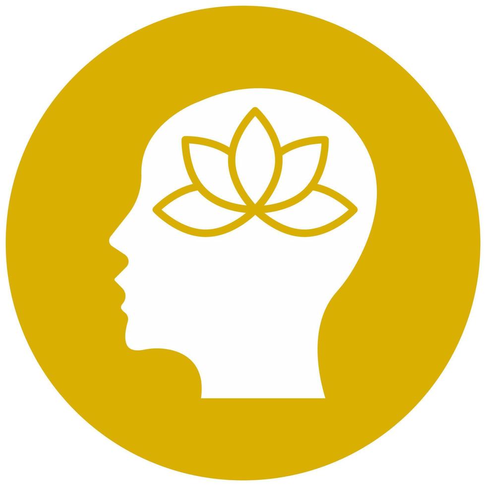 Meditation Vector Icon Style