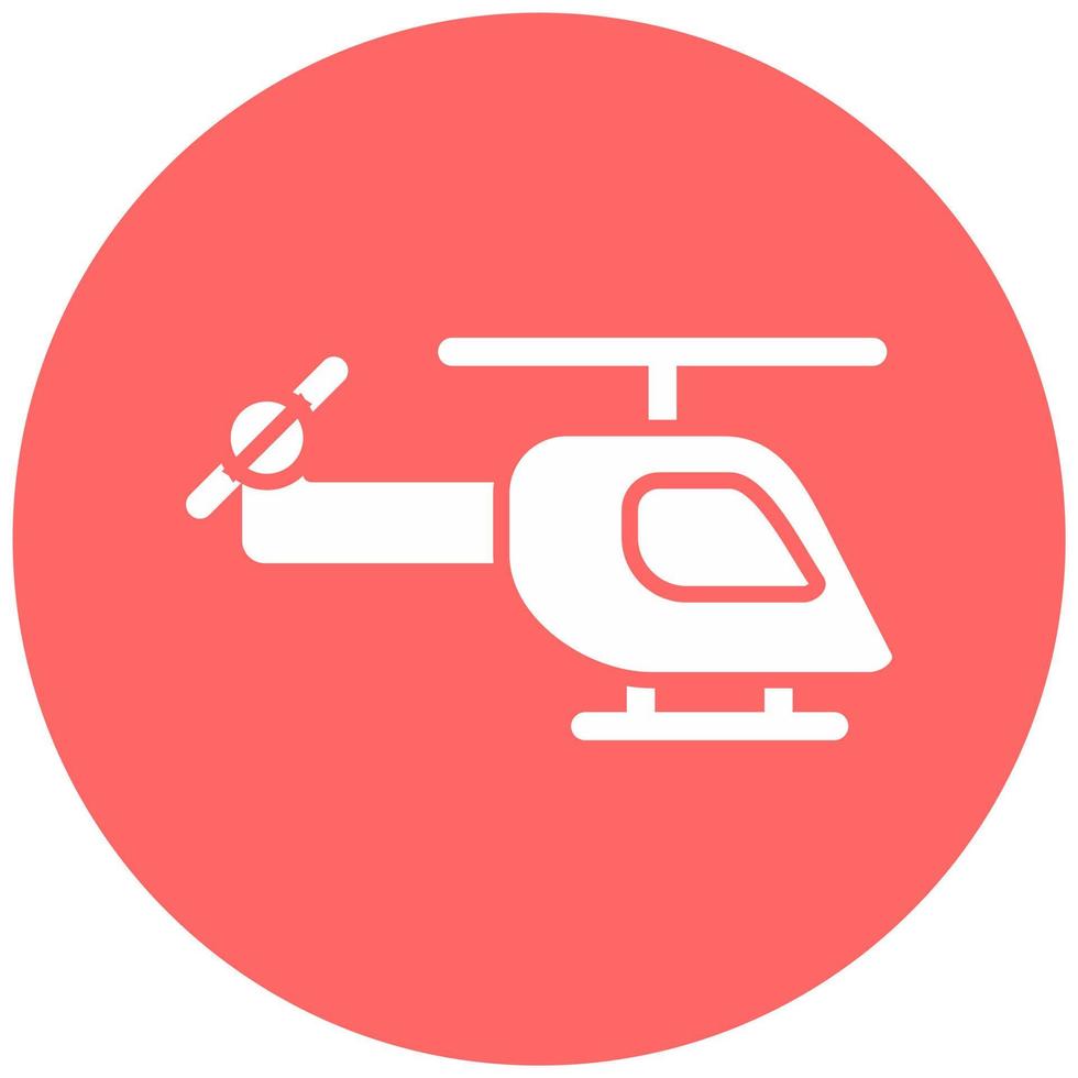 Helicopter Vector Icon Style