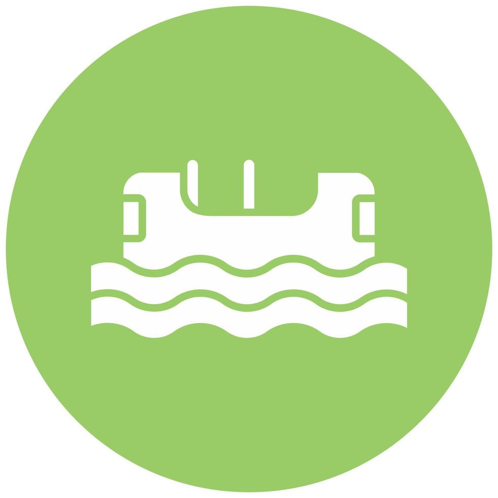 Log Flume Vector Icon Style