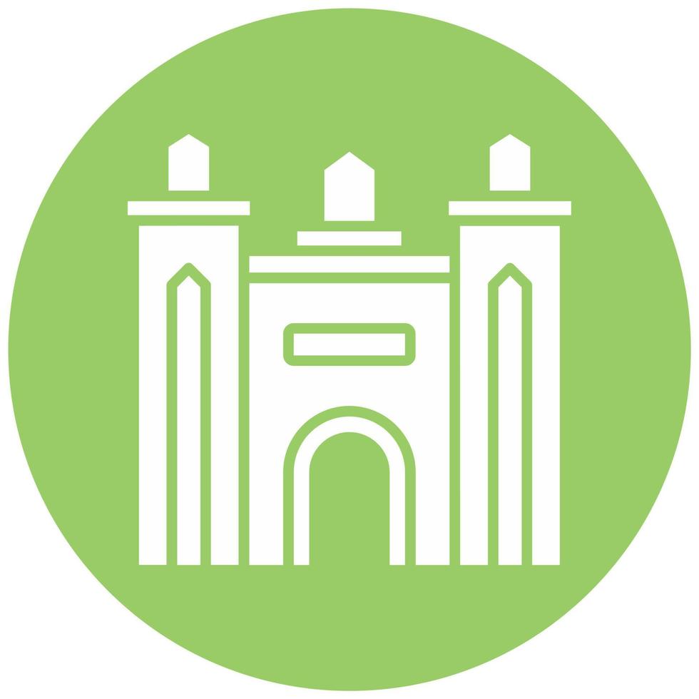 Dubai Gate Vector Icon Style